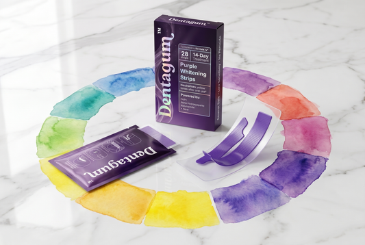 Why Are Whitening Strips Purple? The Color Science