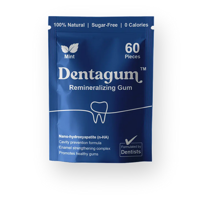 Remineralizing Gum with Nano-Hydroxyapatite & Xylitol Dentagum