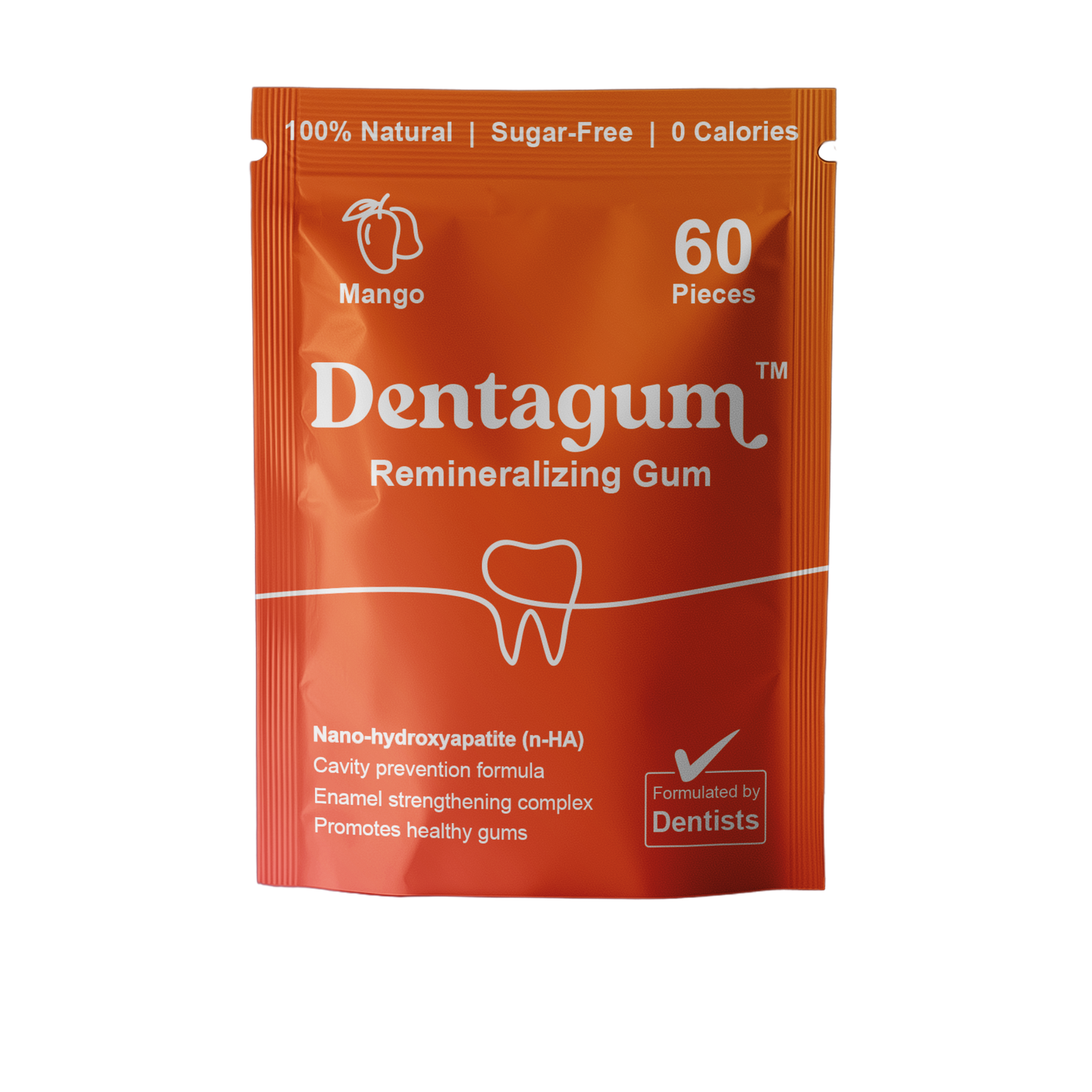 Remineralizing Chewing Gum with Nano-Hydroxyapatite & Xylitol Dentagum