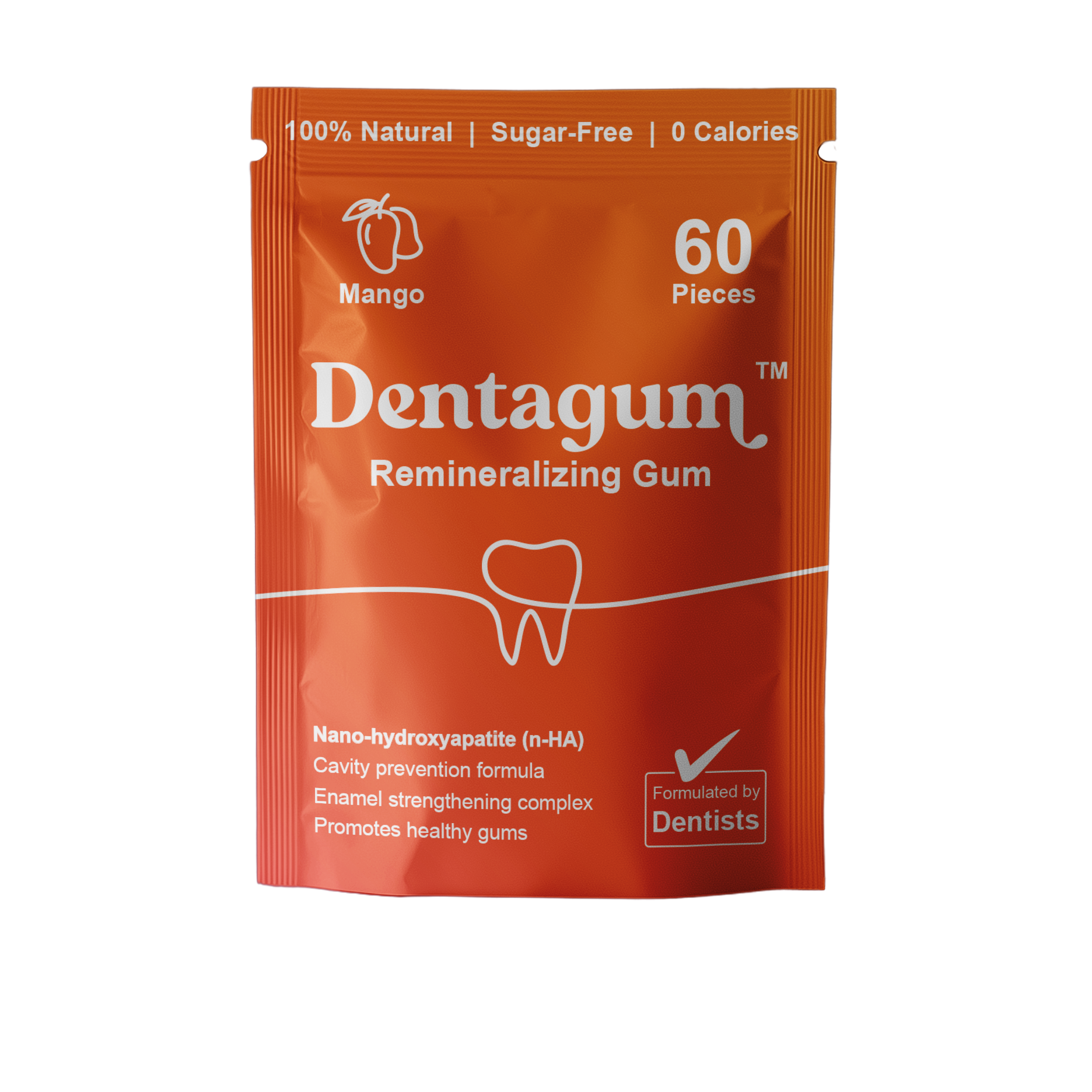 Remineralizing Chewing Gum with Nano-Hydroxyapatite & Xylitol Dentagum