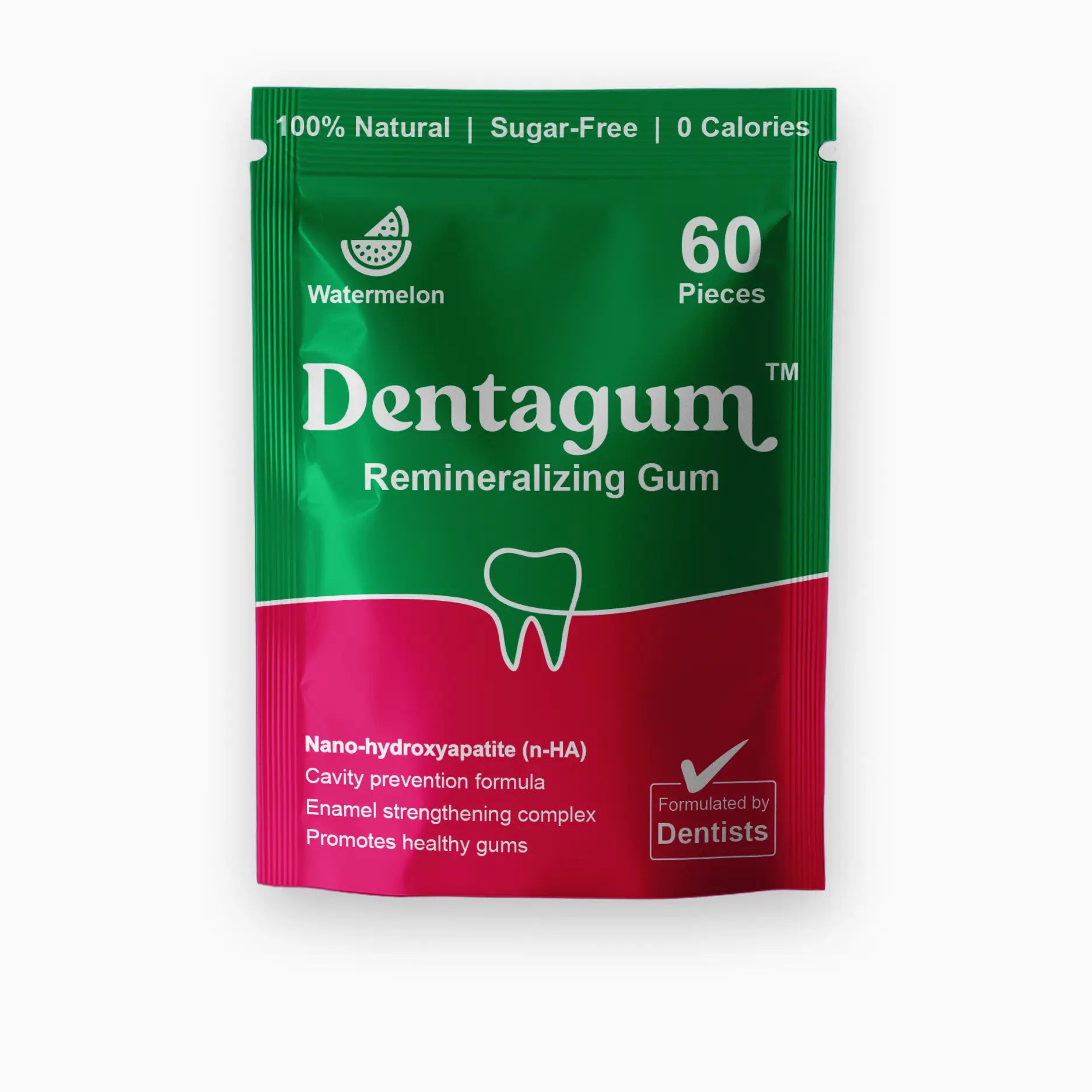 Remineralizing Gum with Nano-Hydroxyapatite & Xylitol Dentagum